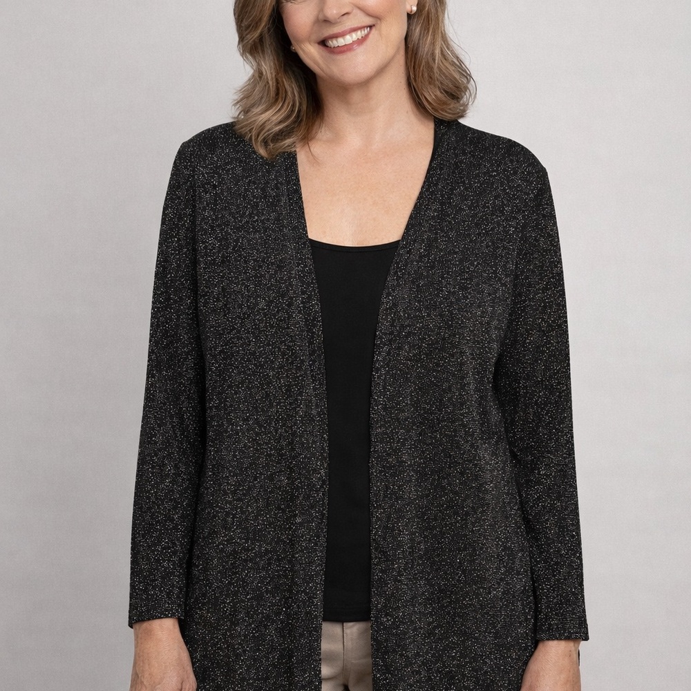 Eva & Paige Women's Black Sparkly Jacket/Blazzer, size M
